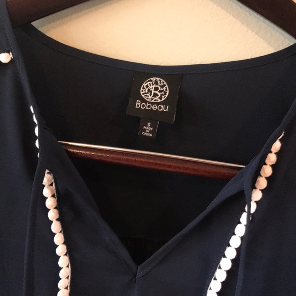 BOBEAU Navy Blouse from Nordstrom -Size S - Picture 2 of 5
